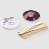 Éventail Mermaid Thème Anniversaire de la fête Photo (Non-assemblé)