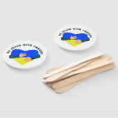 Éventail Message inspirant Nous sommes avec l'Ukraine (Non-assemblé)