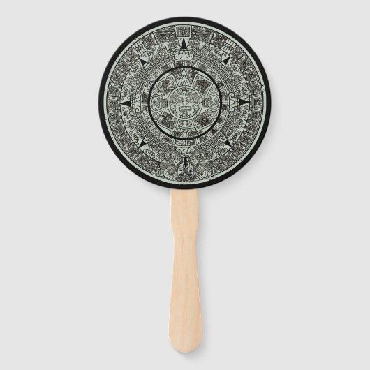 Éventail Mexicaine Aztec Sun Stone Maya Calendrier 1 (Dos)