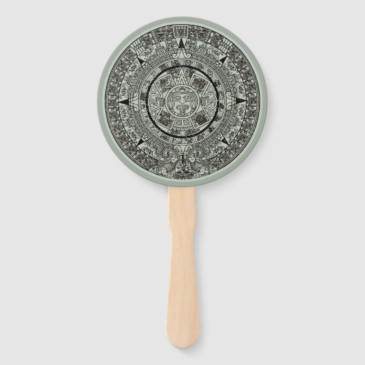 Éventail Mexicaine Aztec Sun Stone Maya Calendrier 1 (Devant)