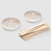 Éventail Mi Bautizo Recuerdo Abanicos de Mano (Non-assemblé)