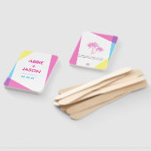 Éventail Miami Nights Wedding Favor (Non-assemblé)