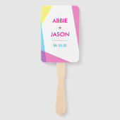 Éventail Miami Nights Wedding Favor (Devant)