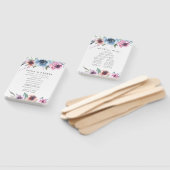 Éventail Midnight Blooms | Programme de Mariage Personnalis (Non-assemblé)
