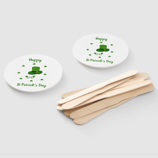 Éventail Mini Mignonne Bonne St Patrick Joyeuse Journée (Non-assemblé)