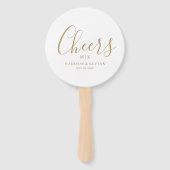 Éventail Minimal et chic | MARIAGE (Dos)