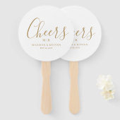 Éventail Minimal et chic | MARIAGE (Devant et derrière)