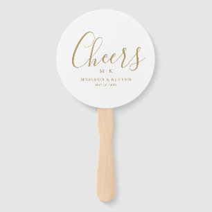 Éventail Minimal et chic   MARIAGE