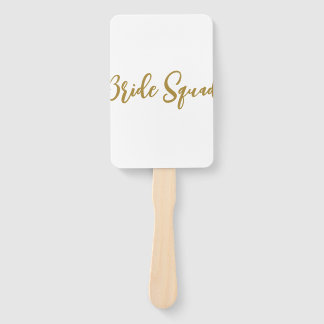 Éventail minimale add your name text bridesmaid gijd