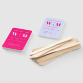 Éventail Minimalist Lilac Pink Simple Drink Wedding celeb (Non-assemblé)