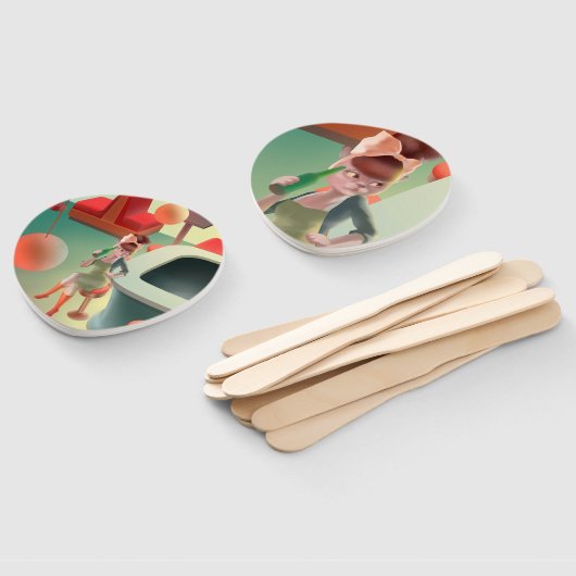 Éventail Miss Meow - Late Night Bar Series (Non-assemblé)