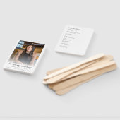 Éventail Modèle de programme de service simple avec photo à (Non-assemblé)