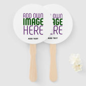 ÉVENTAIL MODELE DE TEXTE D'IMAGE BLANCHE SIMPLE ÉDITABLE MO (Devant et derrière)