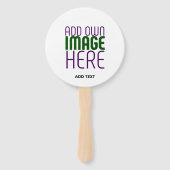 ÉVENTAIL MODÈLE DE TEXTE D'IMAGE BLANCHE SIMPLE MODERNE (Dos)