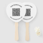 Éventail Modèle de ventilateur à main promotionnel du texte (Devant et derrière)