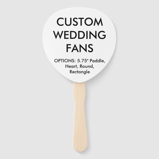 Éventail Modèle des ventilateurs MARIAGE PADDLE personnalis (Devant)