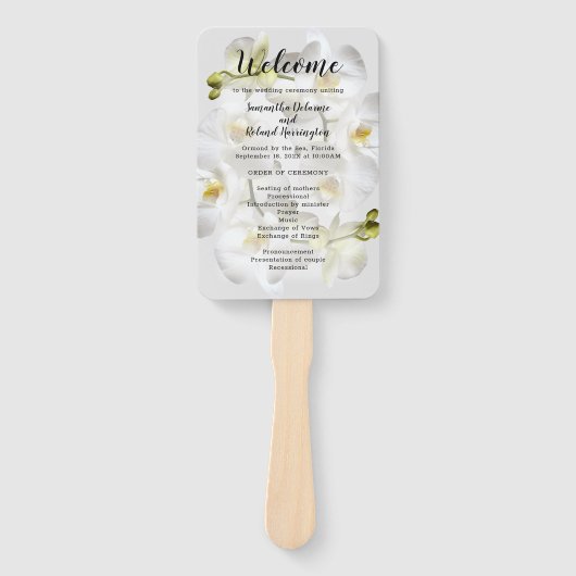 Éventail Modèle du programme de ventilateur Mariage pour le (Devant)