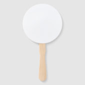 Éventail Modèle FANS MARIAGE ROND Personnalisé (Dos)