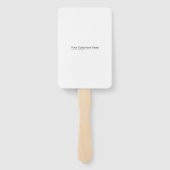 Éventail Modèle pour Fit Carré votre texte ici, Whites Tra (Dos)