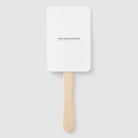 Éventail Modèle pour Fit Carré votre texte ici, Whites Tra (Dos)