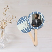 Éventail Modern abstract Pattern Photo Graduation 