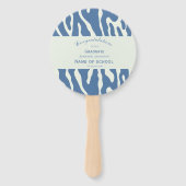 Éventail Modern abstract Pattern Photo Graduation  (Dos)