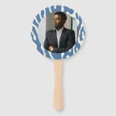 Éventail Modern abstract Pattern Photo Graduation  (Devant)