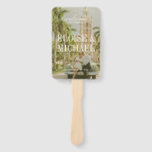 Éventail Modern Chartreuse Script Wedding Ceremony Program (Devant)