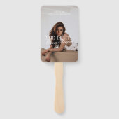 Éventail Modern Elegant Photo She Did It Grad (Dos)