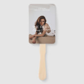 Éventail Modern Elegant Photo She Did It Grad (Devant)