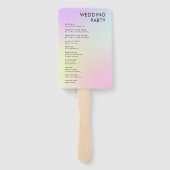 Éventail Modern Minimal Wedding Program Order Of Events (Dos)