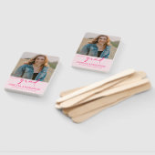 Éventail Modern Pink Bow Graduation Class of 2026 Photo (Non-assemblé)