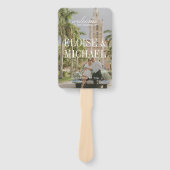 Éventail Modern Sage Green Script Wedding Ceremony Program (Devant)