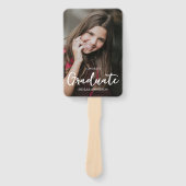 Éventail Modern Typography Photo Graduation (Devant)