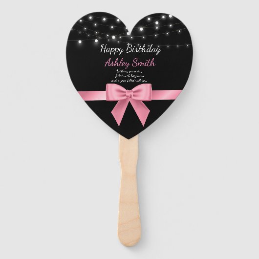 Éventail Moderne chic chic rose doux 16 (Devant)