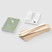 Éventail Moderne Chic Dusty Green Minimal Wedding Programme (Non-assemblé)