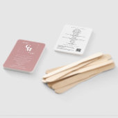 Éventail Moderne Chic Dusty Pink Programme de mariage minim (Non-assemblé)