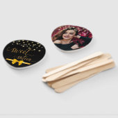 Éventail Moderne élégant chic doux 16 main de ventilateur (Non-assemblé)