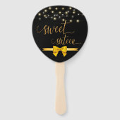 Éventail Moderne élégant chic doux 16 main de ventilateur (Devant)