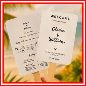 Éventail Moderne Élégante Simple Cérémonie de Mariage