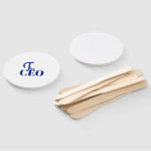 Éventail Moderne Minimaliste Le PDG Bleu (Non-assemblé)