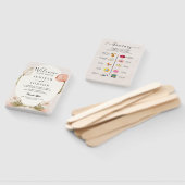 Éventail Moderne Nautique | Programme de mariage floral éve (Non-assemblé)