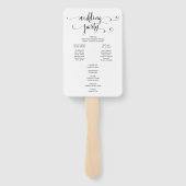 Éventail Moderne Nous Faisons Script Programme Mariage Vent (Dos)