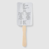 Éventail Moderne Simple Motorcycle programme de mariage d'a (Dos)