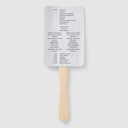 Éventail Moderne Simple Motorcycle programme de mariage d'a (Dos)