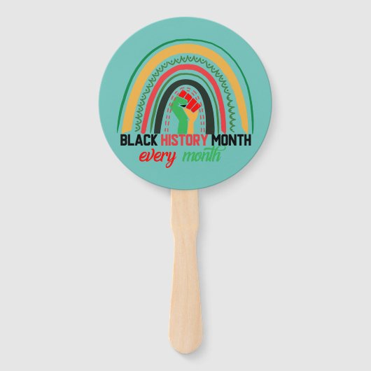 Éventail Mois de l'histoire des Noirs Tous les mois Patriot (Devant)