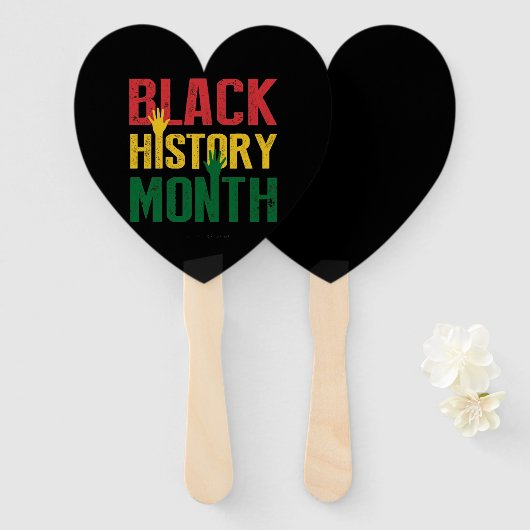 Éventail mois d'histoire noire (Devant et derrière)