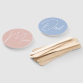 Éventail Mom Dad Baby Shower Guess Who Game Vote (Non-assemblé)