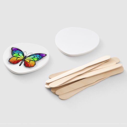 Éventail Monarque papillon arc-en-ciel (Non-assemblé)