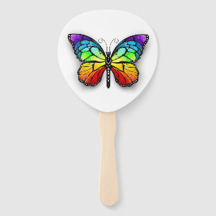 Éventail Monarque papillon arc-en-ciel
